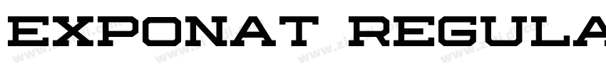 Exponat Regular字体转换